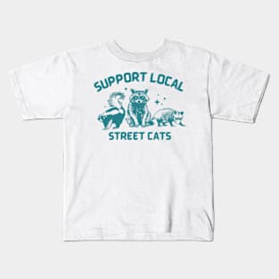 Support Local Street Cats Kids T-Shirt